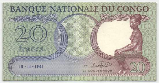 20 Francs 15.11.1961
